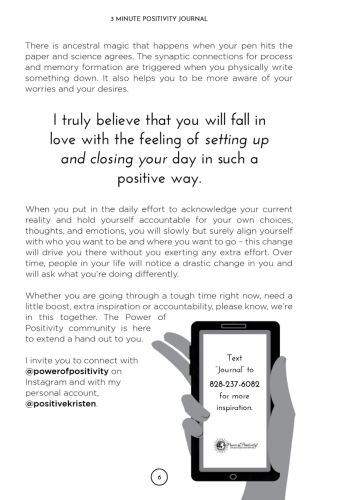 3 Minute Positivity Journal view 5