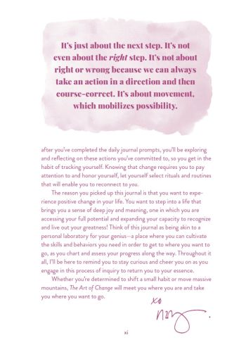 The Art of Change, A Guided Journal view 9