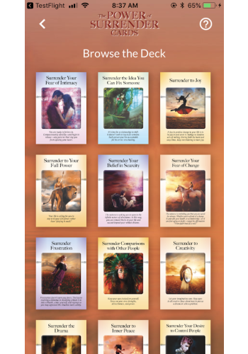 The Power of Surrender Cards App view 5